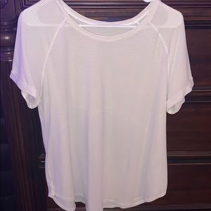 Lululemon Cream/White open back/tie top